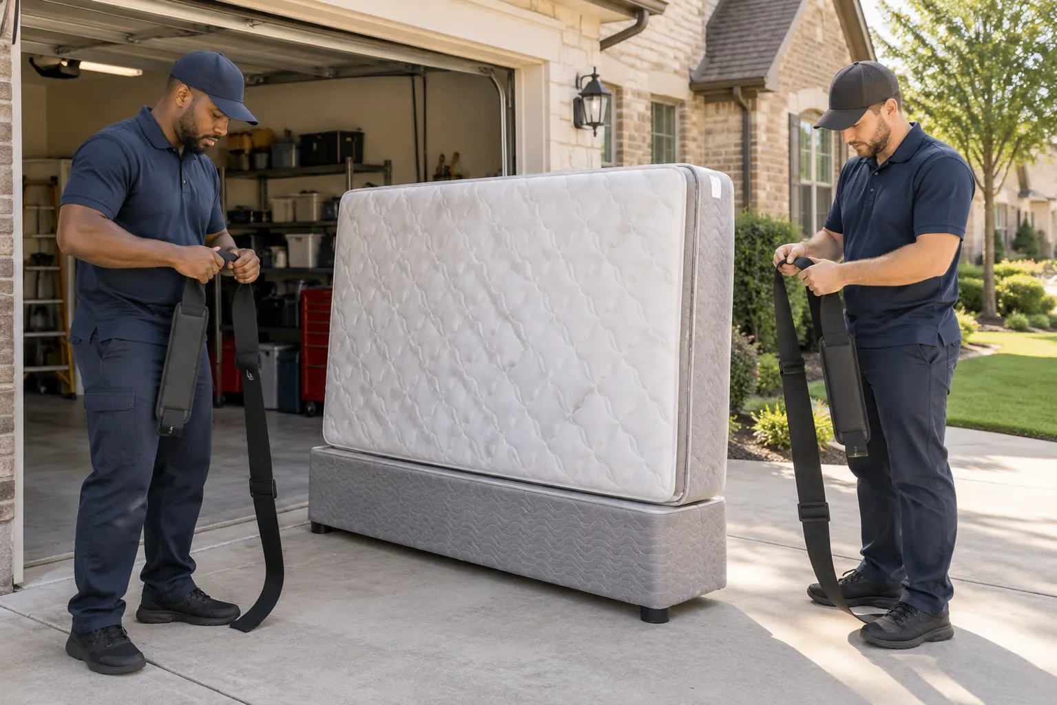 Items prepared for mattress removal